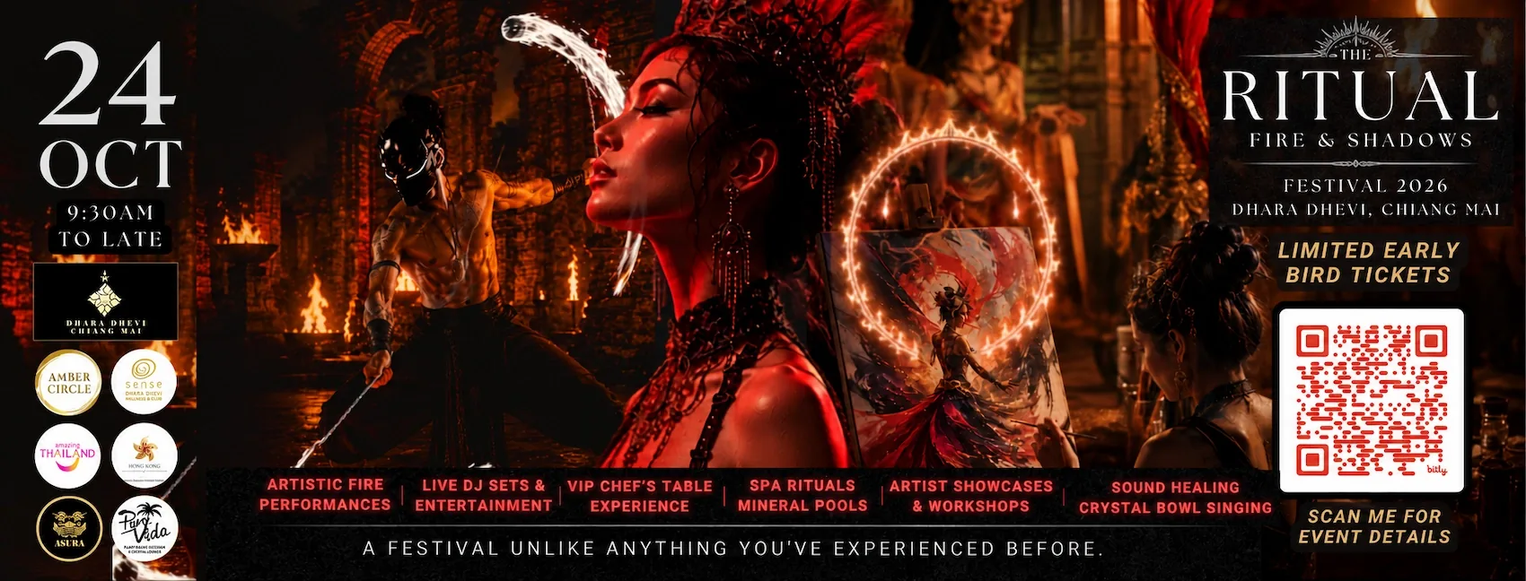 The Ritual: Fire & Shadow festival poster